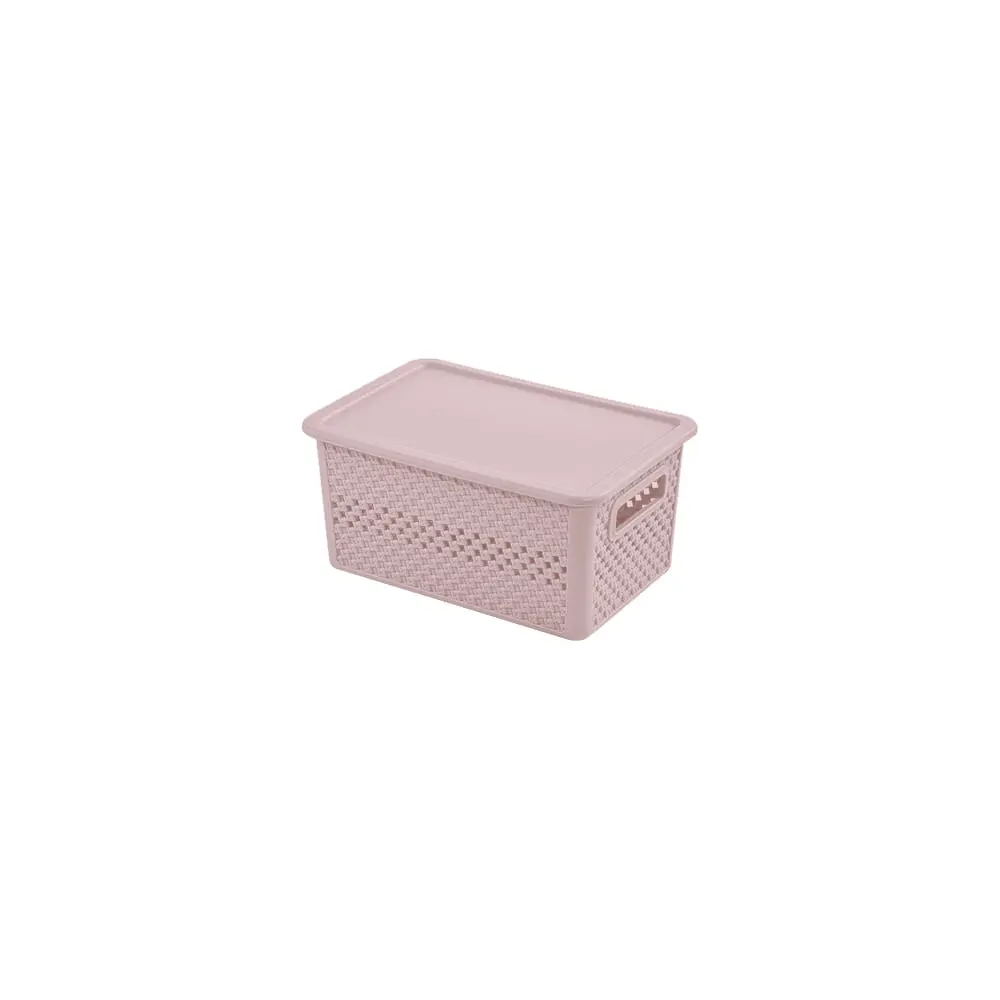 جعبه درب‌ دار کوچک طرح بافت لیمون کد 2156
