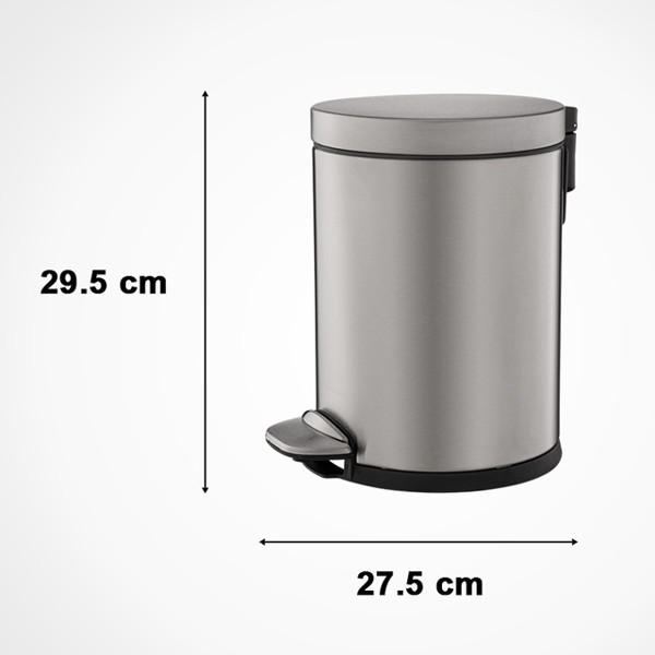 سطل زباله پدالی لیمون کد DH2117 گنجایش 5 لیتر — تصویر ۳
