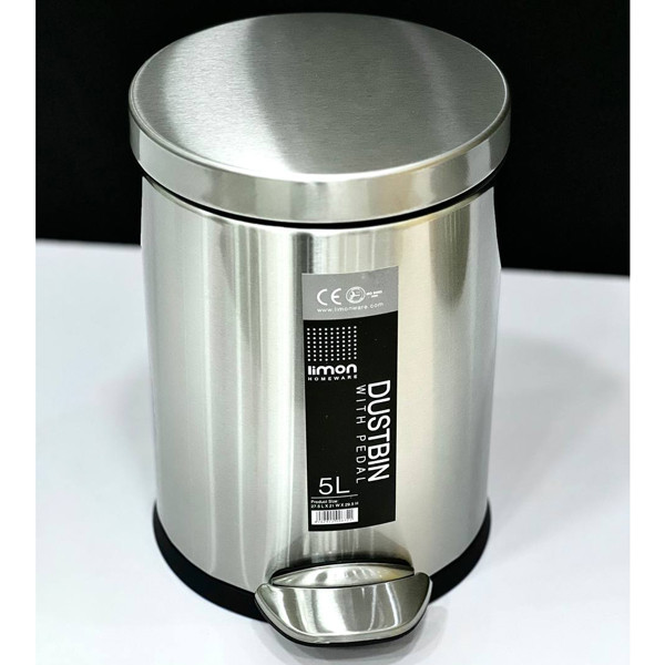 سطل زباله پدالی لیمون کد DH2117 گنجایش 5 لیتر — تصویر ۴