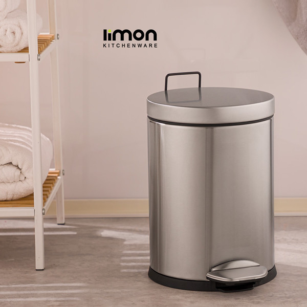 سطل زباله پدالی لیمون کد DH2117 گنجایش 5 لیتر — تصویر ۲