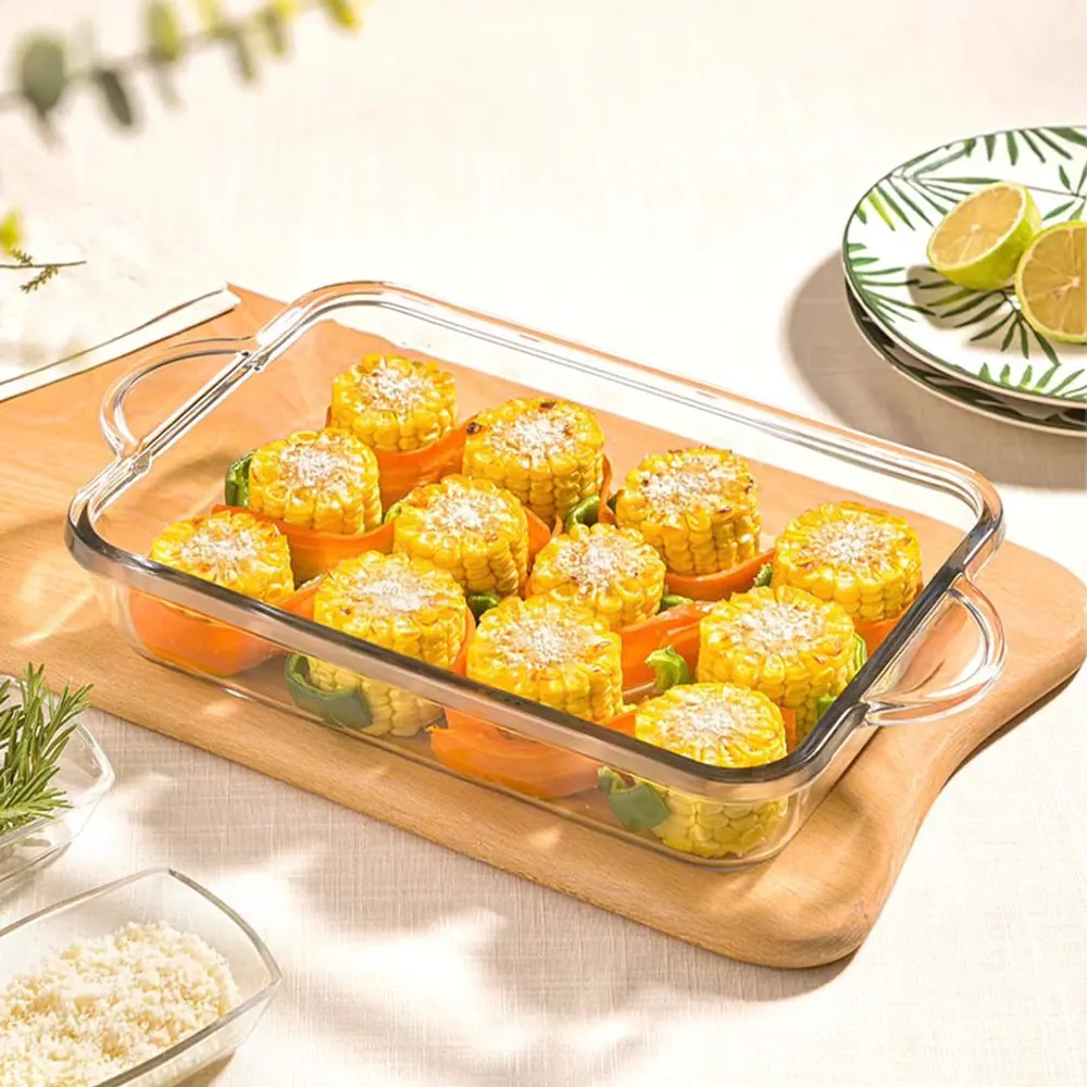 تابه پیرکس مستطیل لیمون کد 2297 — تصویر ۲