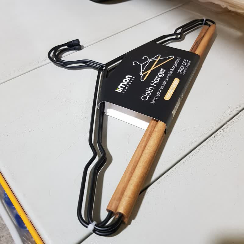 چوب لباسی لیمون کد DH2414 بسته 3 عددی — تصویر ۳