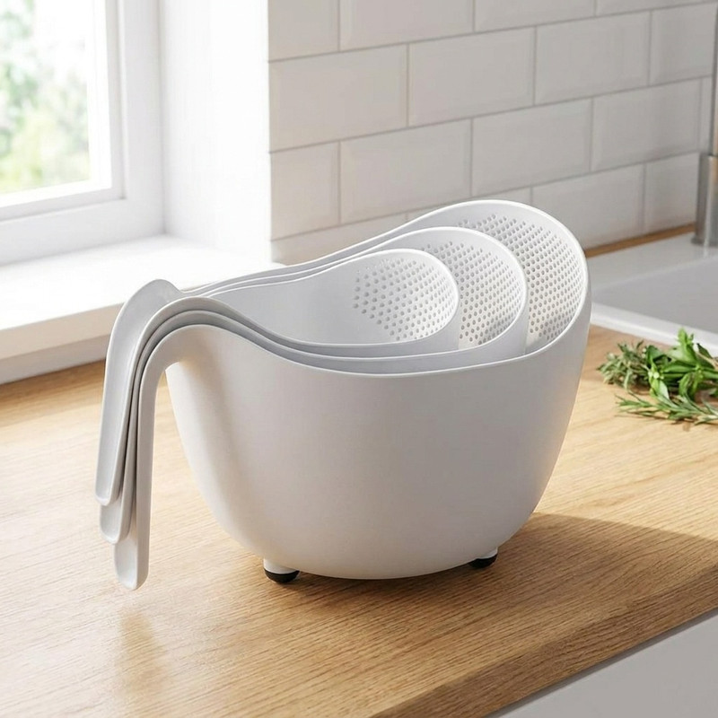 آبکش لیمون مدل دسته دار کد DH1330 مجموعه 3 عددی — تصویر ۳