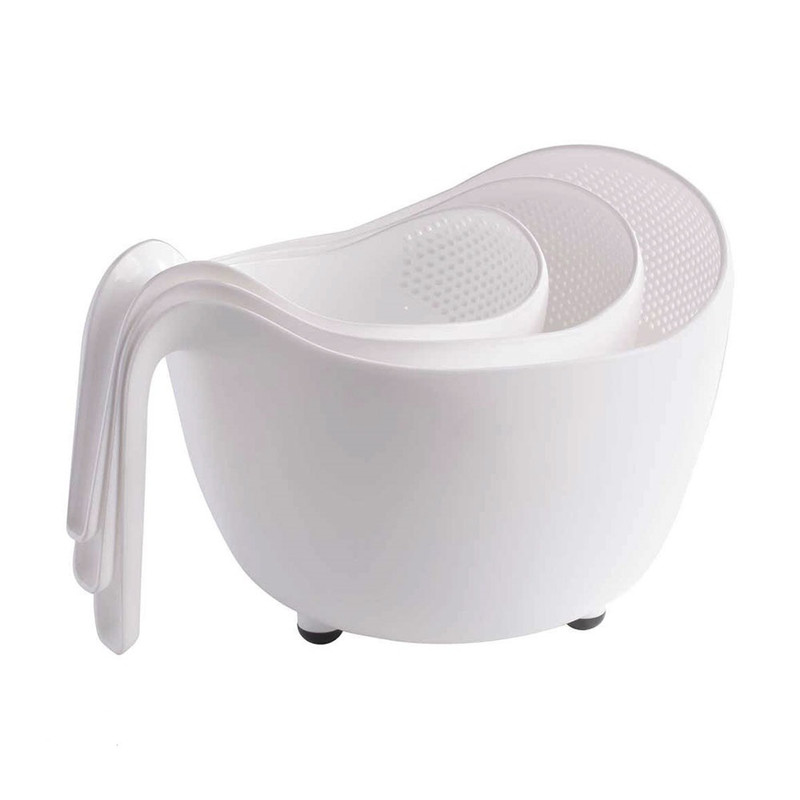 آبکش لیمون مدل دسته دار کد DH1330 مجموعه 3 عددی — تصویر ۲