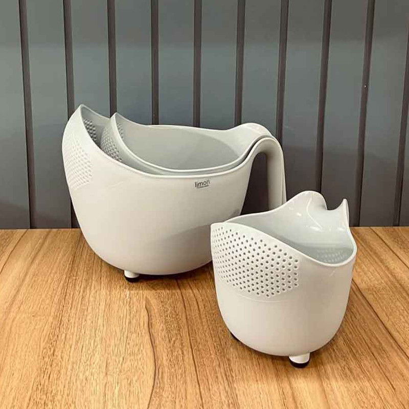 آبکش لیمون مدل دسته دار کد DH1330 مجموعه 3 عددی — تصویر ۸