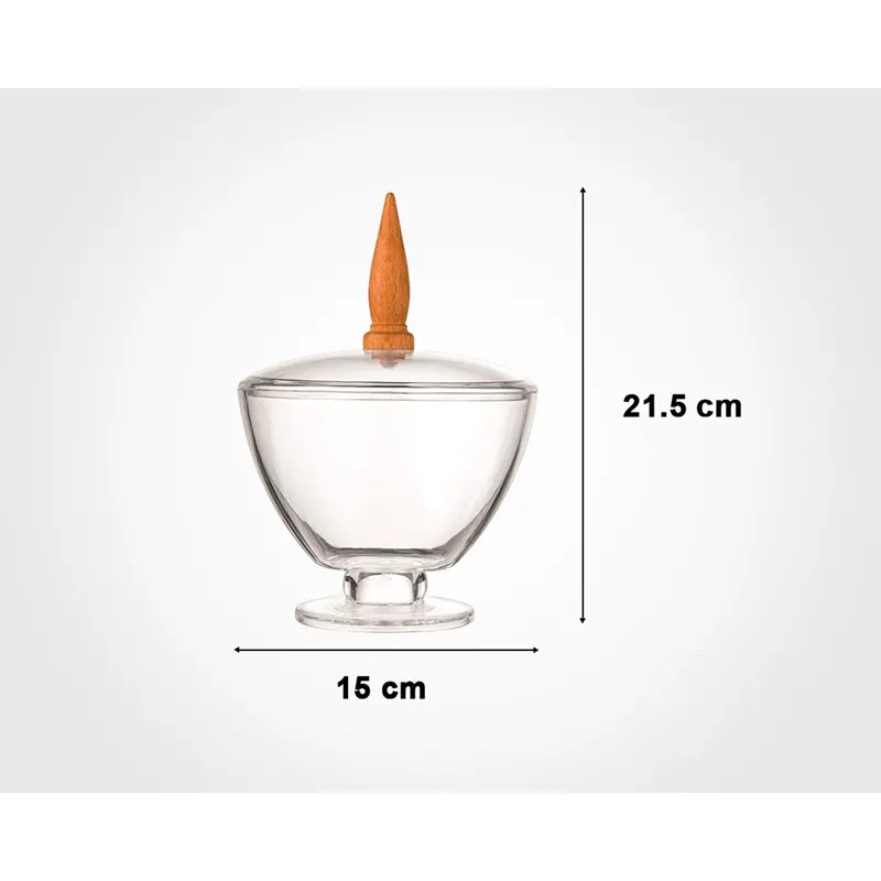 شکلات خوری پایه دار لیمون کد 2480 — تصویر ۳