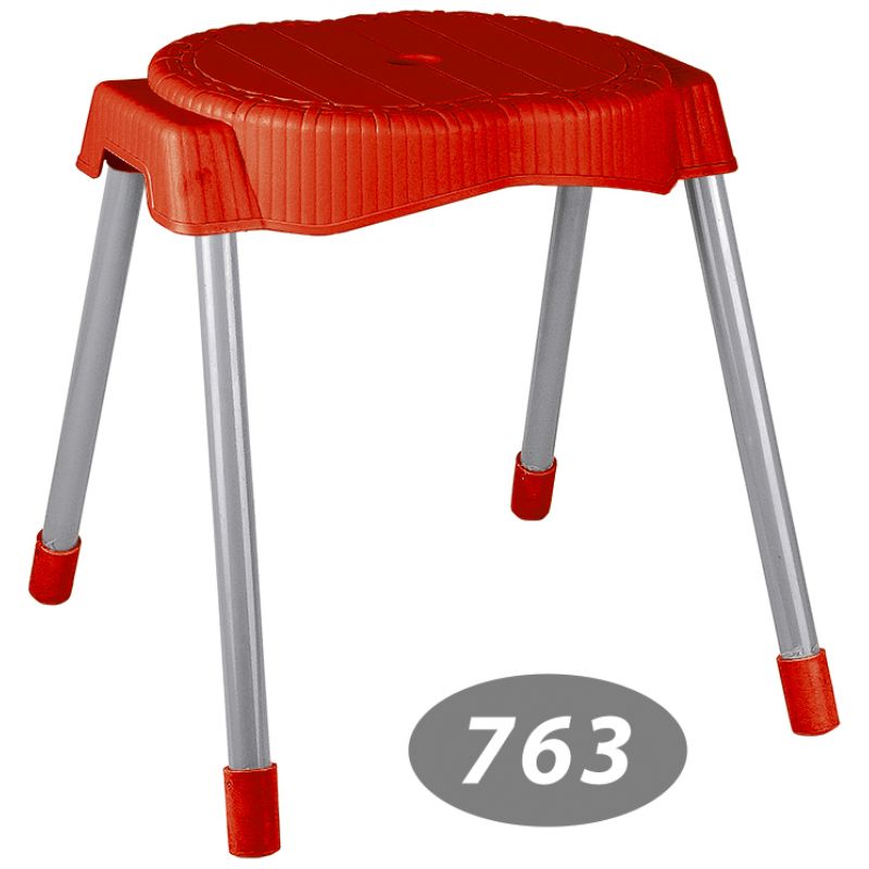 چهار پایه حصیر بافت پایه فلزی متوسط کد 763 — تصویر ۲