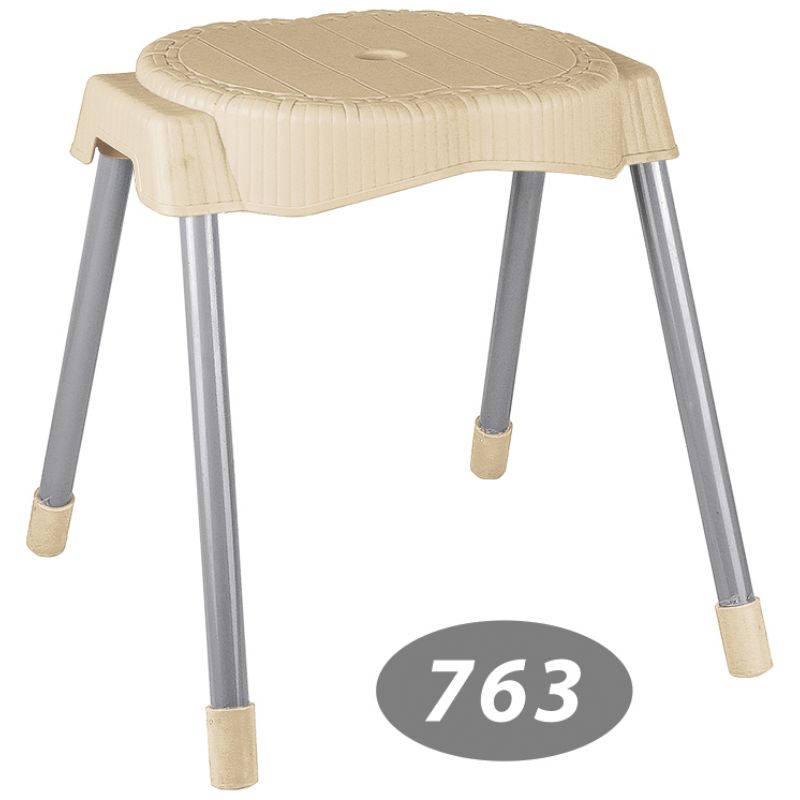 چهار پایه حصیر بافت پایه فلزی متوسط کد 763 — تصویر ۳
