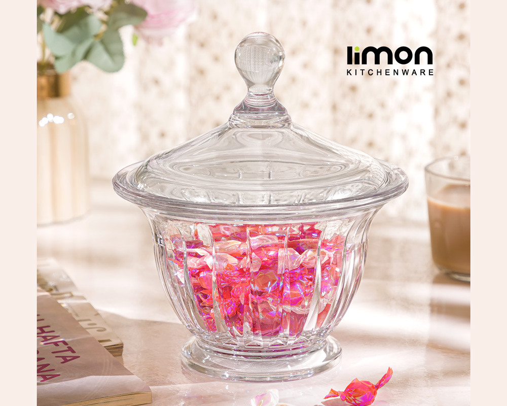 شکلات خوری گرد شیشه ای
