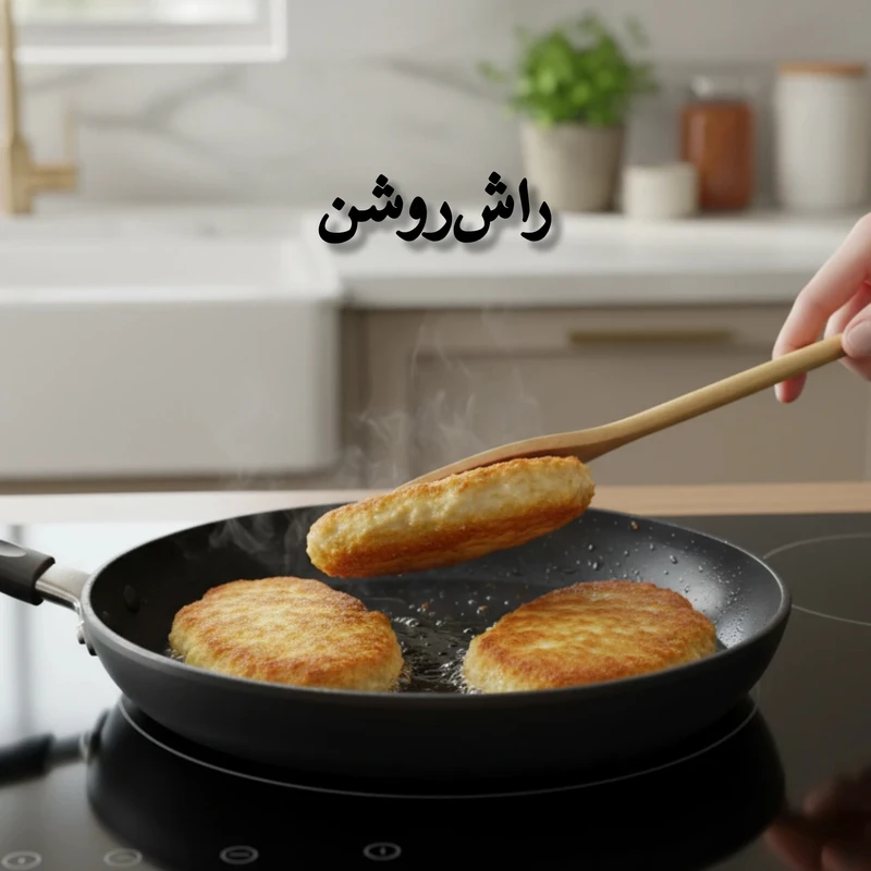 سرویس ۲ پارچه برگردان چوبی دبلیو اس ws — تصویر ۳
