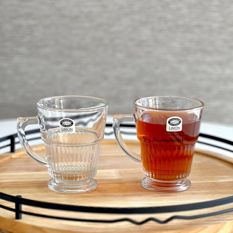 لیوان لیمون مدل دسته دار کد 2485 مجموعه 6 عددی — تصویر ۲