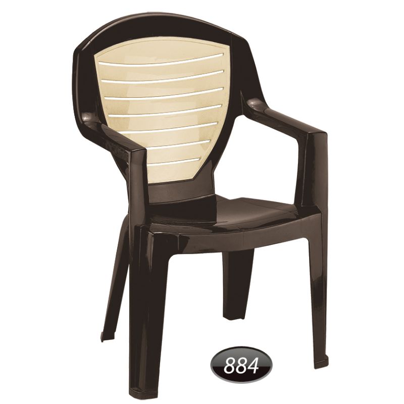 صندلی دسته دار دو رنگ کد 884