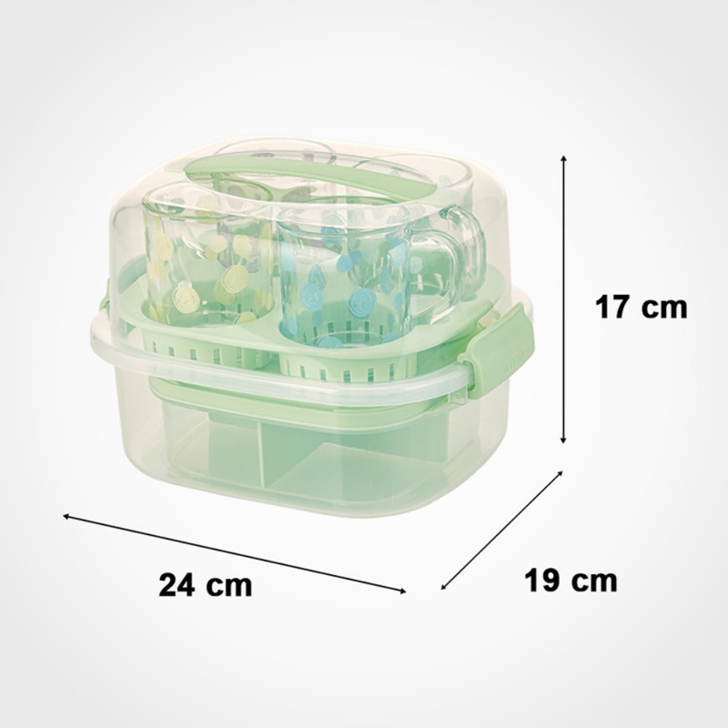 سبد پیک نیک لیمون مدل چای خوری کد FIDOKA-2241 — تصویر ۵