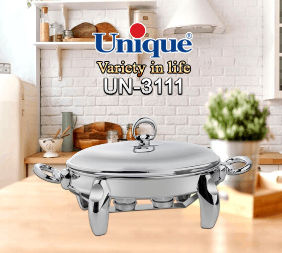 سوفله خوری یونیک مدل پافیلی کروم - بیضی کوچک - کد UN-3111