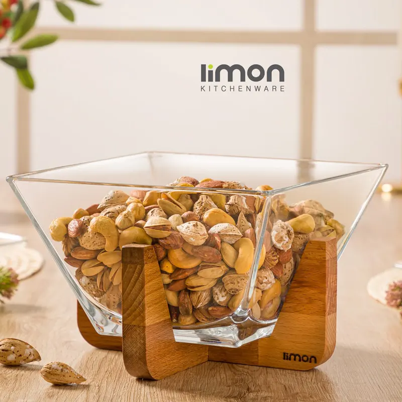 آجیل خوری پایه چوبی لیمون کد 2172 — تصویر ۲