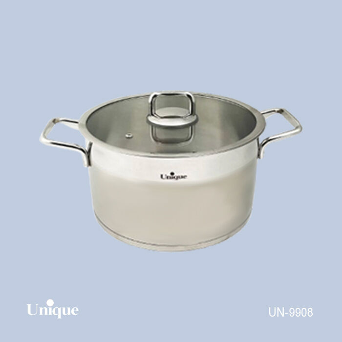 قابلمه استیل یونیک سایز 28 مدل فلت کد UN-9908