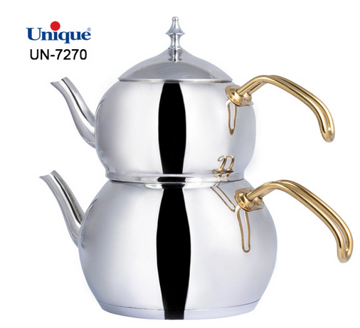 کتری قوری استیل یونیک کد UN-7270 ( لوله دار - حجم 2.2 لیتر ) — تصویر ۳
