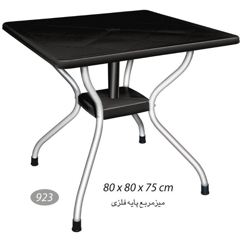 میز مربع پایه فلزی کد 923 — تصویر ۳