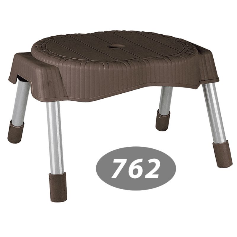 چهار پایه حصیربافت پایه فلزی کوتاه کد 762 — تصویر ۶