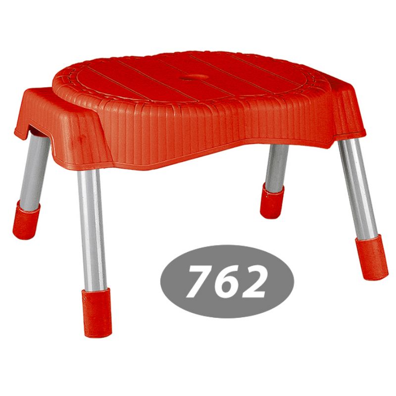 چهار پایه حصیربافت پایه فلزی کوتاه کد 762 — تصویر ۹