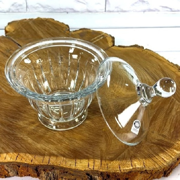 شکلات خوری لیمون مدل شیشه ای شیاردار کد HS2431 — تصویر ۳