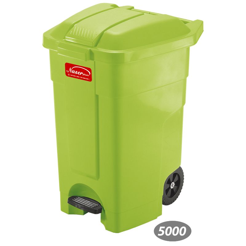 سطل پدالی چرخ دار کد 5000 — تصویر ۵
