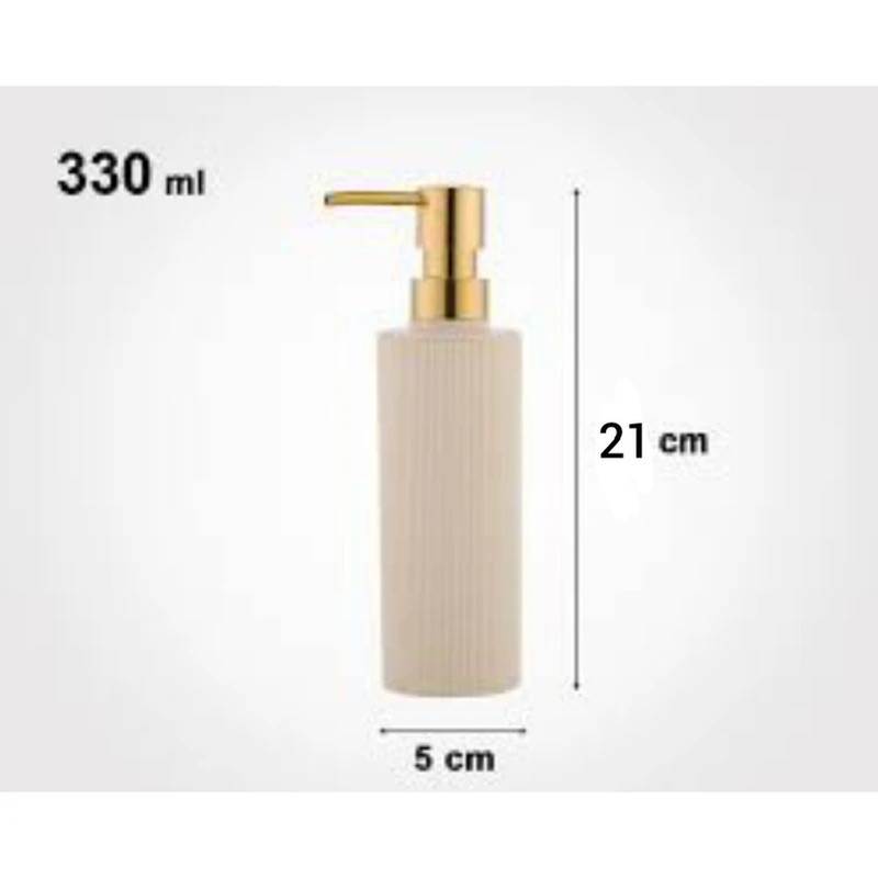 پمپ مایع دستشویی رومیزی لیمون مدل شیاردار کد HS2159 — تصویر ۷