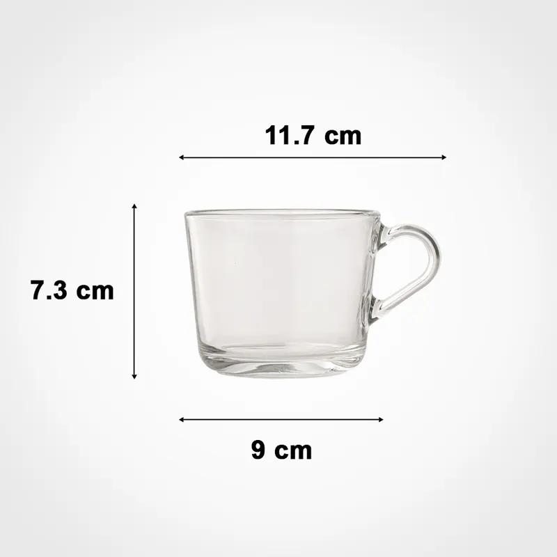 فنجان شیشه‌ای لیمون کد 2282 — تصویر ۳