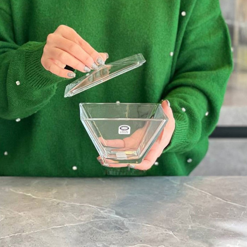 شکلات خوری لیمون مدل شیشه ای کد HS2296 — تصویر ۴